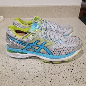 Asics Womens GT 2000 4 T656N Silver Running Shoes Sneakers Size 7